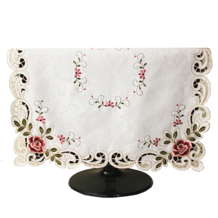 万能盖巾多用厨房布家电防尘布小方巾长方形杯子茶盘盖布刺绣布艺