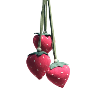 布说 刺绣草莓手工香包DIY材料包香囊随身挂件车载天然香料送礼