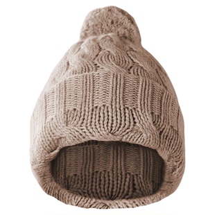 Mossun陌上冷帽系列【全羊绒两用绞花帽脖】围脖帽子两用帽子女冬