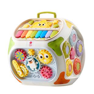 babycare六面体多功能游戏盒七面体百宝箱婴儿童串珠绕珠益智玩具