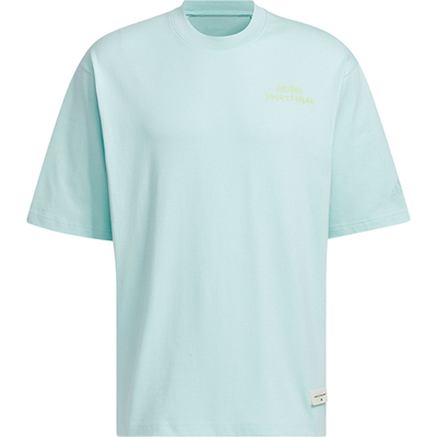 阿迪达斯男士圆领宽松运动T恤