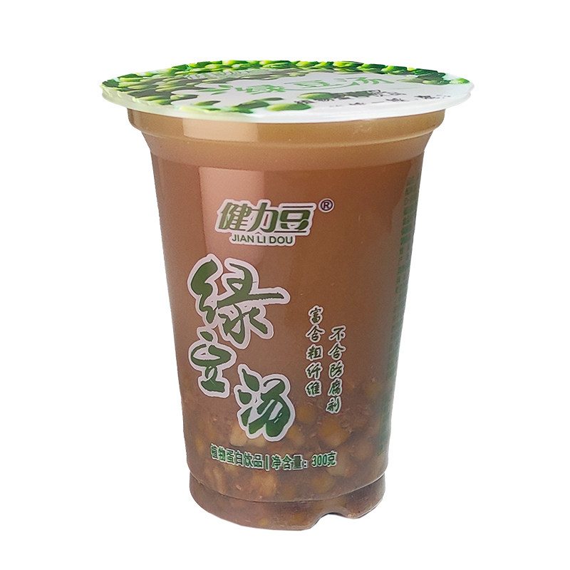 健力豆绿豆汤夏天解暑老式绿豆沙冰免煮即饮冰镇饮料杯子商用批发