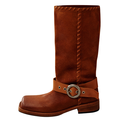 Le'Murmure水洗马反绒骑士靴