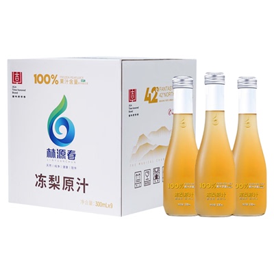 林源春100%冻梨原汁NFC非浓缩