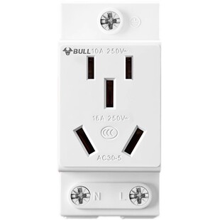 公牛导轨插座16a三孔四孔10a配电箱专用轨道式模数化插座空气开关