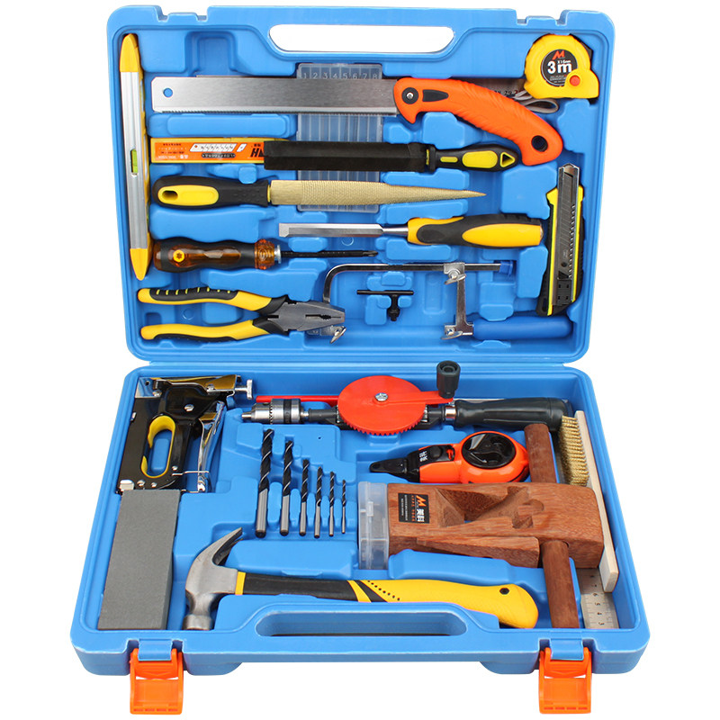 木工套装 家庭diy工具组合装多功能木匠工具箱36件入门手工