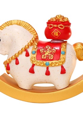 2026马年吉祥物摆件马上有钱装饰