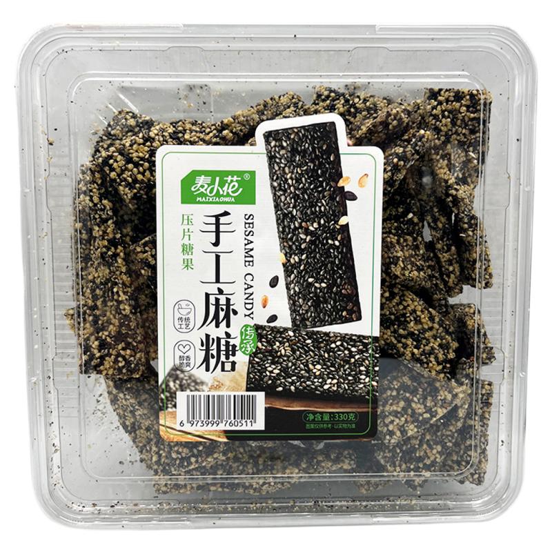 小米芝麻酥糖纯手工糕点老式小吃芝麻饼/芝麻片