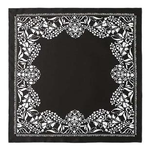 【周洁琼同款】ODTD春夏新款艺术印花撞色法式小方巾