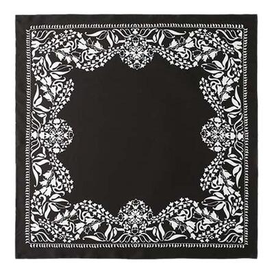 【周洁琼同款】ODTD春夏新款艺术印花撞色法式小方巾