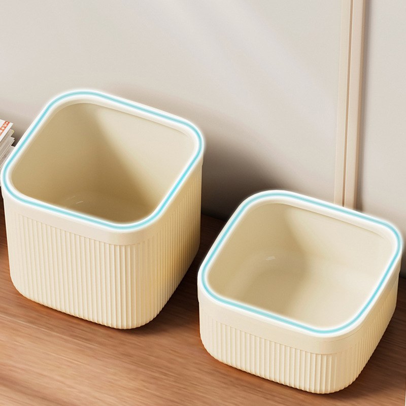 按压式桌面垃圾桶有盖水果皮垃圾贴办公桌纸篓客厅杂物收纳盒便利