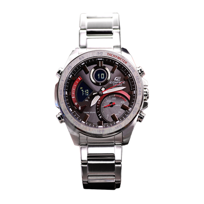 卡西欧男士休闲双显太阳能腕表