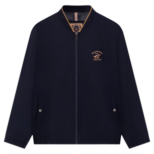 【精致刺绣易打理】比华利保罗2026年新款男士夹克长袖外套休闲