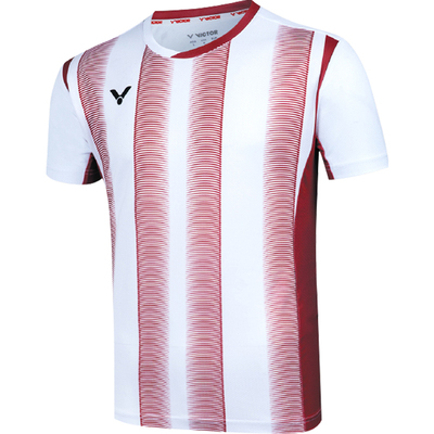 VICTOR威克多胜利羽毛球服男女款大赛服丹麦国家队T恤T-50000TD