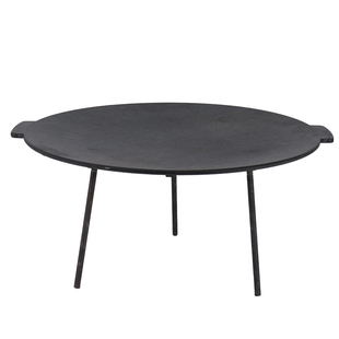 户外大号烧烤盘大型饼坑铸铁平底锅野营煎锅自驾游锻铁烤炉烤肉架