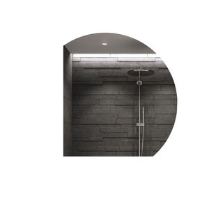 智能镜子异形创意浴室镜左下切梳妆镜壁挂艺术镜卫生间化妆镜带灯