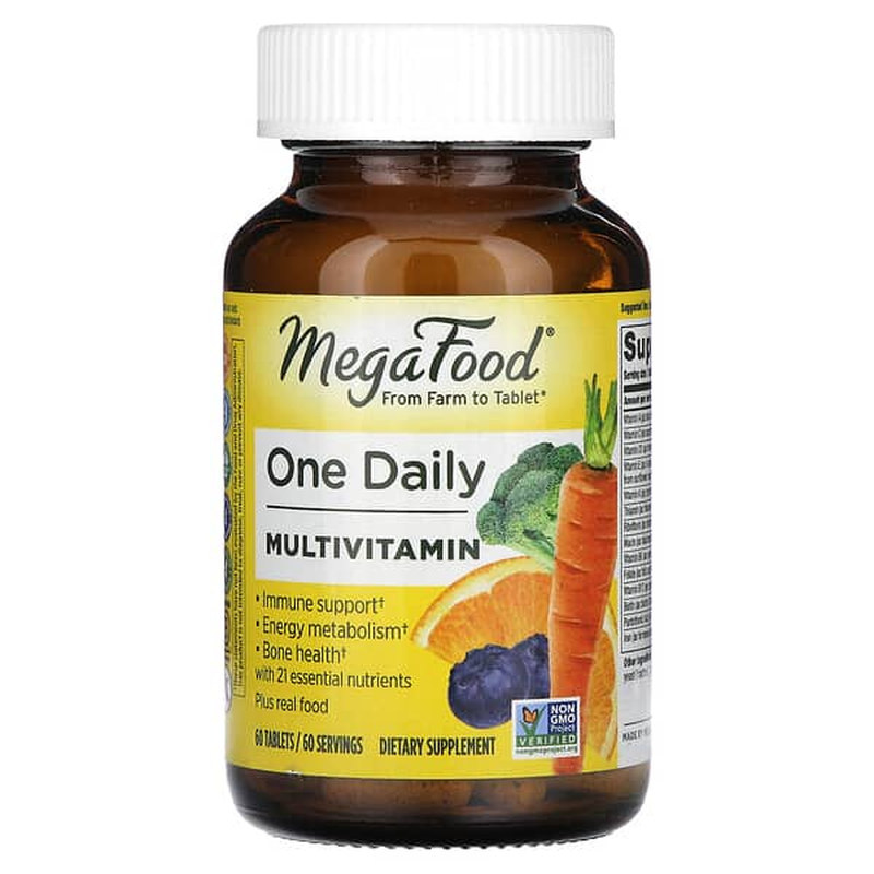 MegaFood每日一片多维生素矿物质片21种营养素膳食补剂