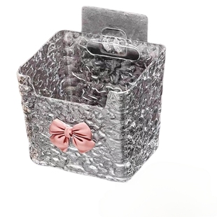 废弃洗脸巾收纳盒壁挂式浴室洗漱台二次棉柔巾面巾纸卫生间置物架