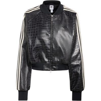 adidas阿迪达斯三叶草女子SST PLTHR运动健身夹克外套KE5035