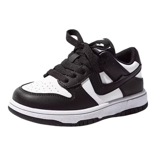 童鞋儿童运动鞋男童透气休闲板鞋2025春秋季新款女童鞋子黑白熊猫