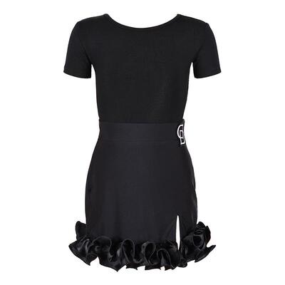 dancebaby拉丁舞儿童舞蹈高腰裙