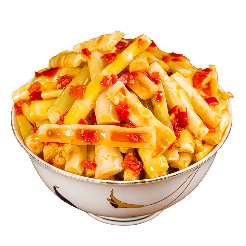 香辣咸菜笋丝下饭菜笋尖辣笋零食湖南特产开胃菜瓶装榨菜酸菜泡菜