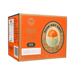 旭日老广的味道礼盒禾草灰熟咸鸭蛋12枚*70g流油大鸭蛋咸香配粥