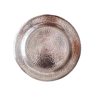 纯银时代 小银盘托盘茶托壶托足银999干泡台圆盘银茶盘壶承碟子