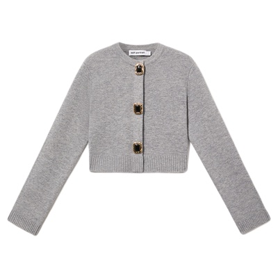 self-portrait羊毛混纺针织外套