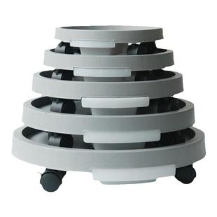 花盆托盘带轮加厚万向轮滑轮大号圆形移动底座接水盘垫底底托花托