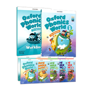 【顺丰包邮】新版Oxford Phonics World 牛津自然拼读英语教材 1 2 3 4 5 级别全套 小学幼少儿英语零基础拼读发音 OPW教材 含app