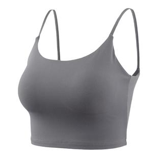 u型美背吊带内衣女外穿运动健身服背心瑜伽露背文胸带胸垫无痕bra