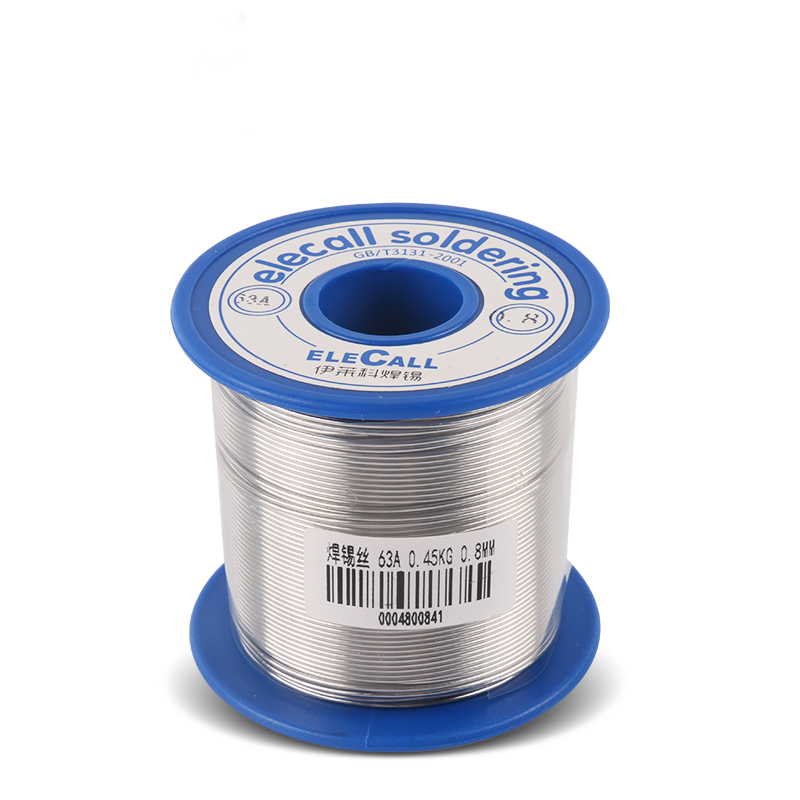 伊莱科99.3/63/55%焊锡丝无铅环保0.8mm锡线含松香家用维修电烙铁