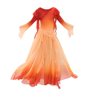 儿童古典舞服纱衣飘逸舞蹈服中国舞表演出服古风仙气练功服套装女