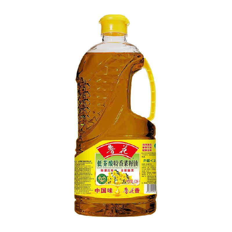 鲁花低芥酸特香菜籽油900ml 非转基因物理压榨食用油菜油健康