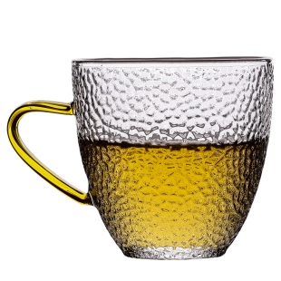 直播特价优惠小号玻璃茶杯带把小杯子功夫茶玻璃杯防烫家用品茶杯