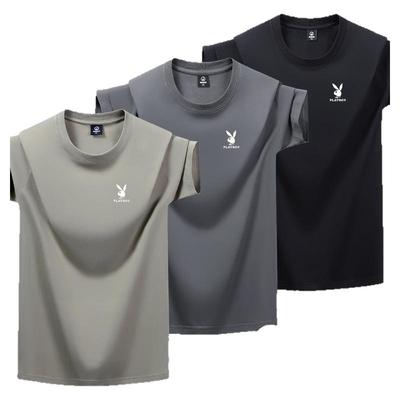 稻草人纯棉短袖T恤运动休闲男半袖夏季新款体恤衫纯色百搭打底