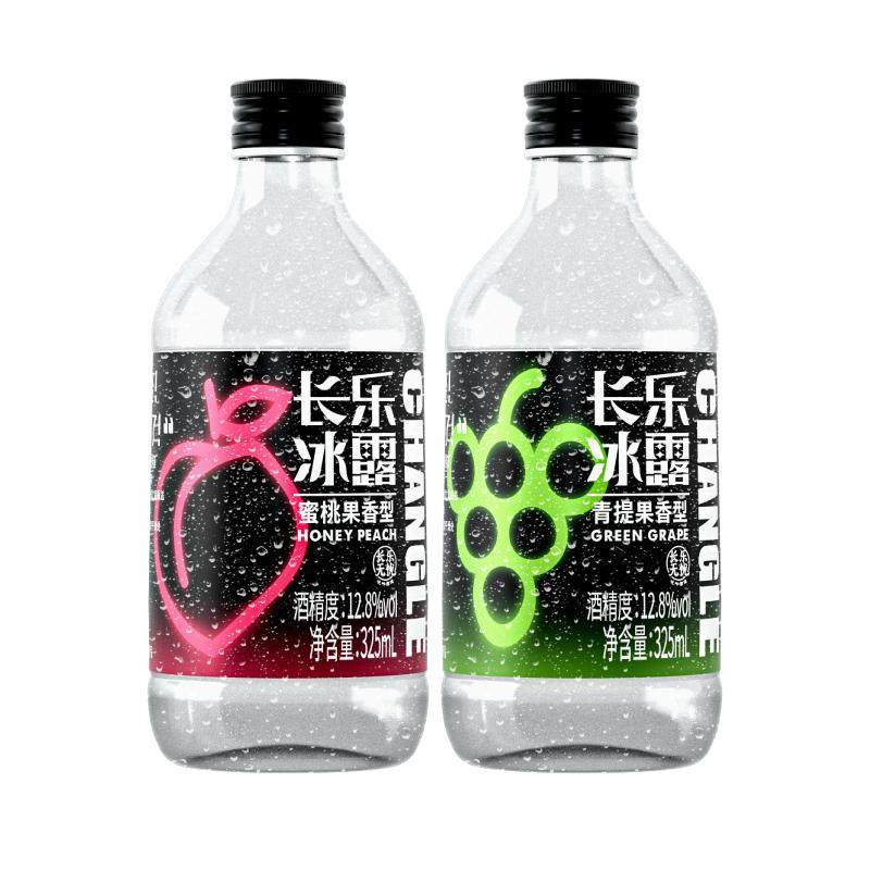 【聚会推荐】长乐冰露蜜桃青提果味甜酒女生甜酒325ml微醺小酒