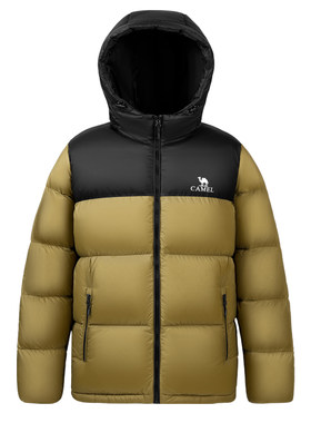 骆驼火焰山羽绒服连帽防风