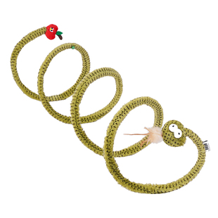 zeze森林蛇猫隧道猫玩具自嗨解闷铃铛逗猫棒弹簧猫薄荷躲避猫用品