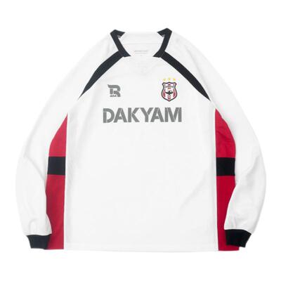 DAKYAM长袖运动V领拼色T恤