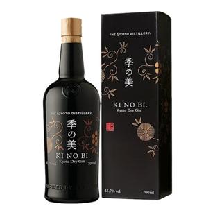 日本直邮KINOBI季之美金酒礼盒杜松子酒口感柔顺香气 700ml蒸馏