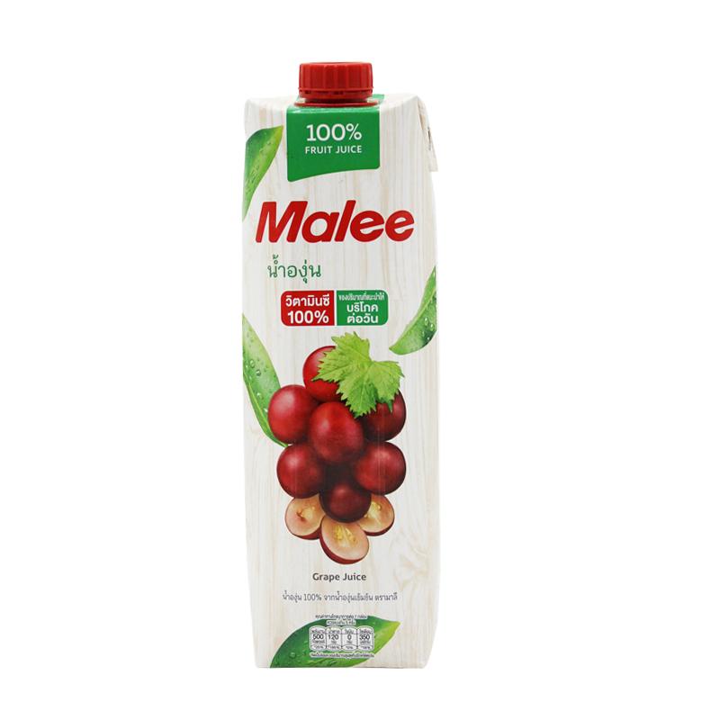 Malee玛丽泰国正品进口葡萄汁100%纯果汁1L家庭装原汁原味1000ml