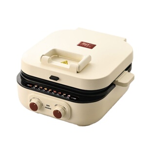 利仁电饼铛0氟钛瓷上下盘可拆洗家用涮烤一体锅加深加大早餐机