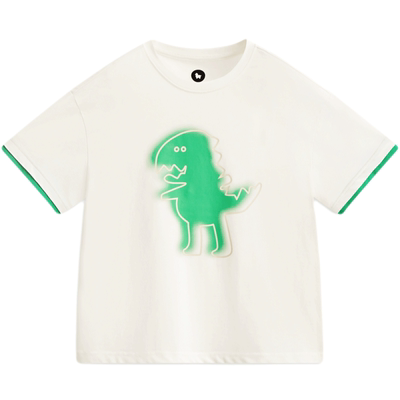氧吧撞色男童T恤MQD童装短袖恐龙