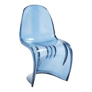 北欧简约设计师潘东椅网红透明塑料椅可叠放靠背椅化妆凳餐桌椅子