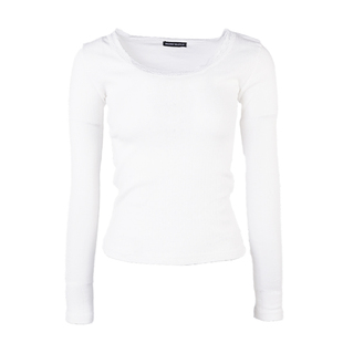 BM上衣长袖T恤2026新款秋冬内搭外穿蕾丝边针织打底衫纯欲风T恤