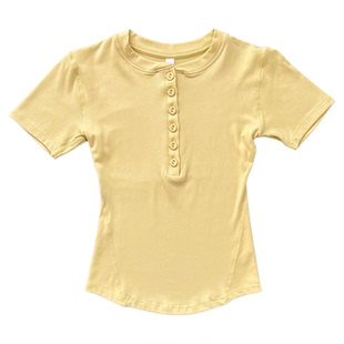 新款运动肯豆同款亨特衫运动健身衣显瘦上衣夏季修身短袖t恤女ins