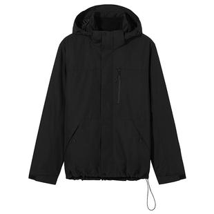 热风女士户外连帽夹克外套2026年春款外套户外三合一可拆卸外套