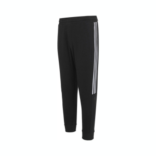 adidas阿迪达斯裤子男小脚裤秋季新款针织黑色篮球收口运动裤